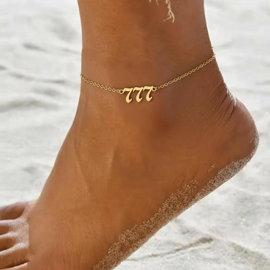 Angel Number 777 Anklet