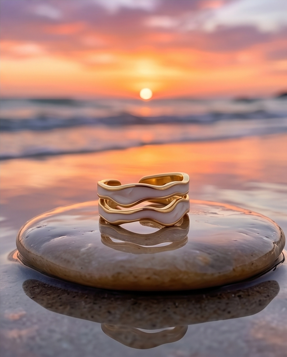 Double Wave Ring
