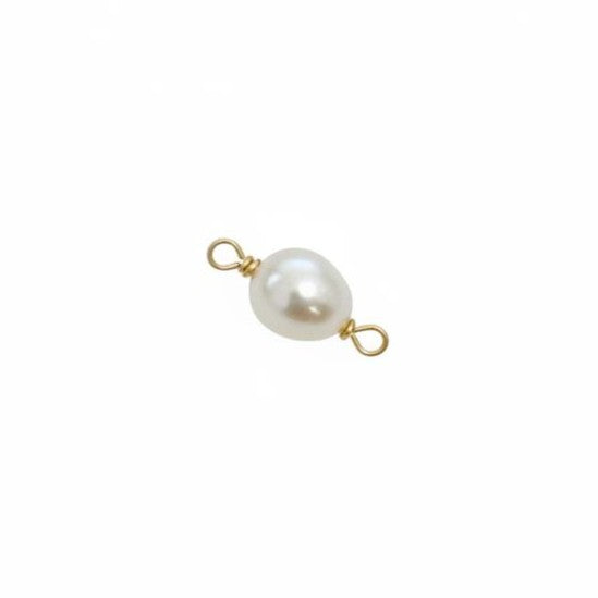 Gold Single Pearl Connector