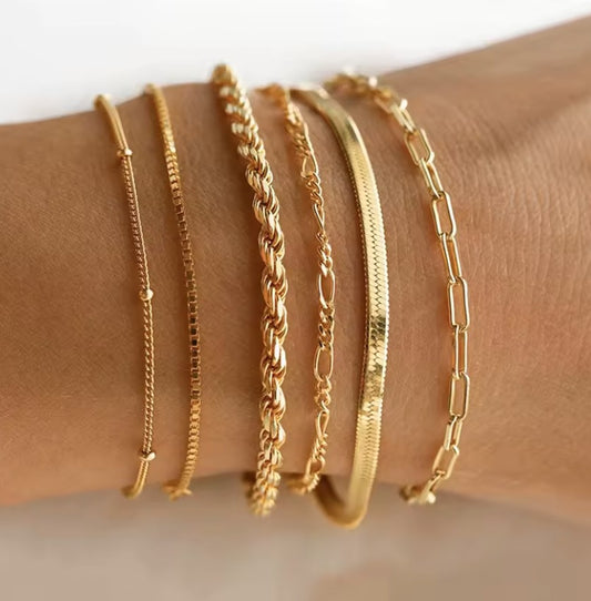 Herringbone Flat Snake Bracelet