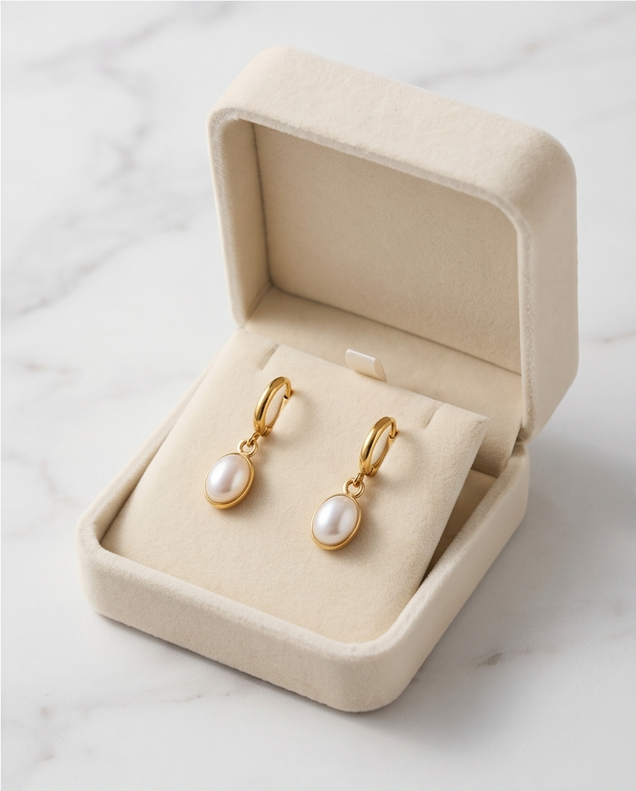 Sunkissed Pearl Earrings