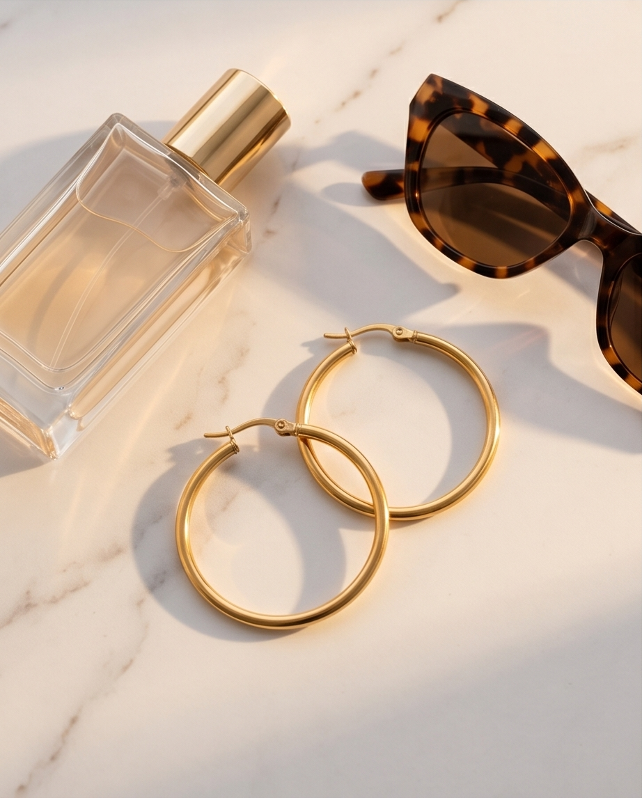 Nereus 35mm Hoop Earrings