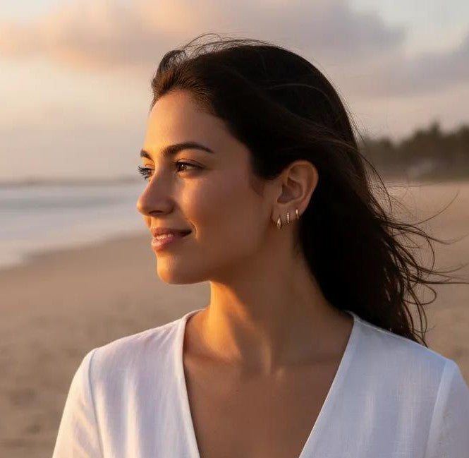 Three Piece Vintage Style Earrings