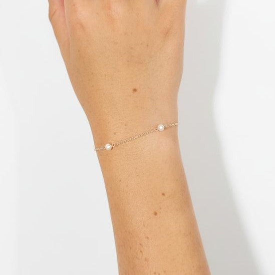 Silver Freshwater Pearl Chain