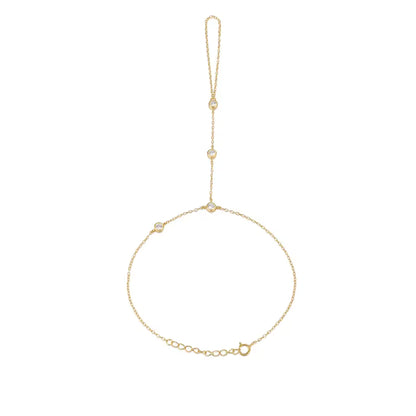 Gold 4 CZ Handchain