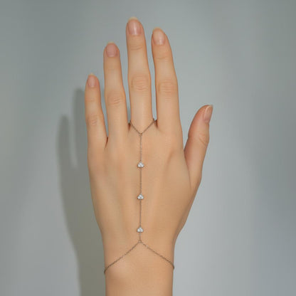 3 Hearts Handchain
