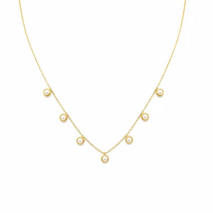 White Pearl Pendant Necklace