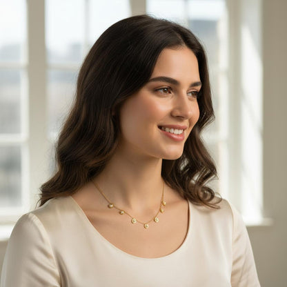 White Pearl Pendant Necklace