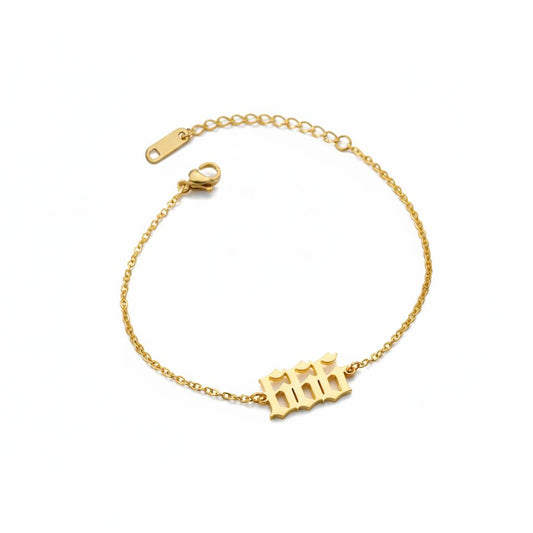 Angel Number 666 Anklet