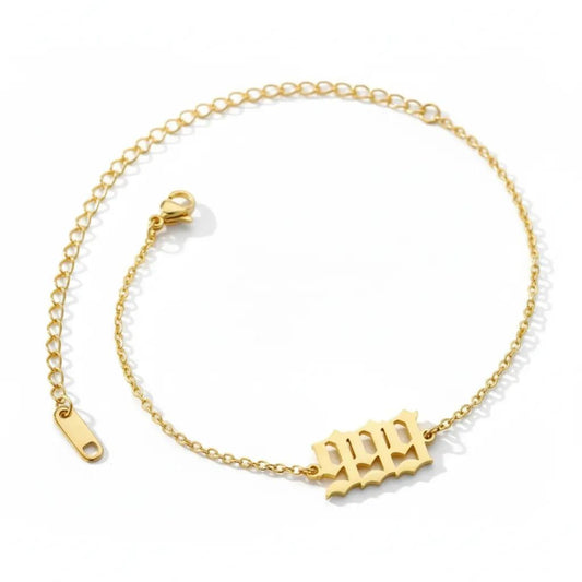 Angel Number 999 Anklet