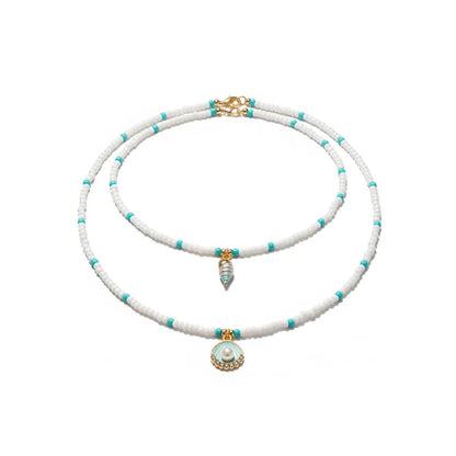 Boho Double Shell Necklace