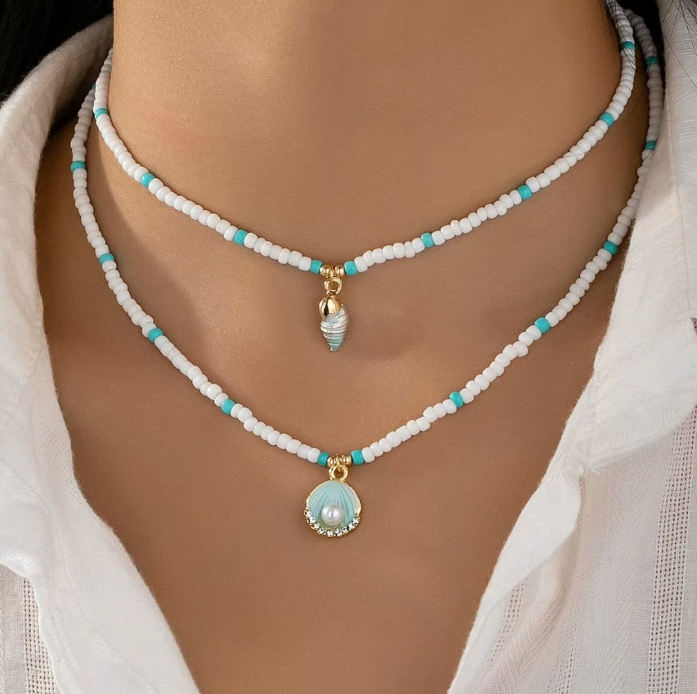 Boho Double Shell Necklace