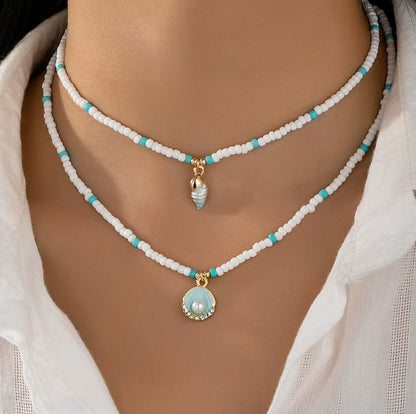 Boho Double Shell Necklace