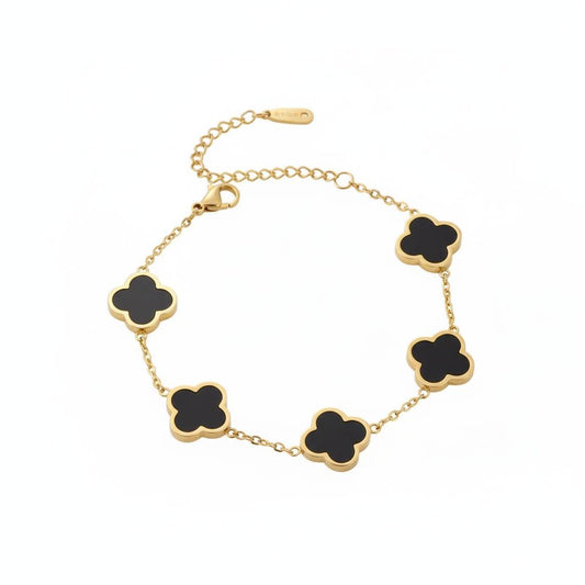 Clover Bracelet Black