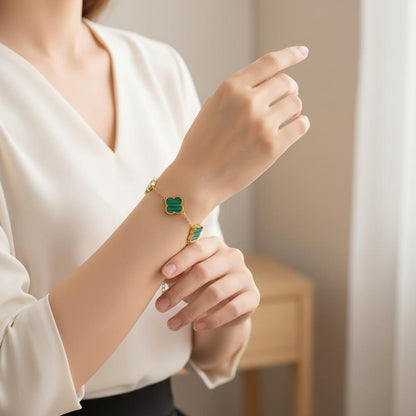 Clover Bracelet Green
