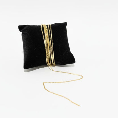 Gold Dapped Bar Cable 1.38mm Chain