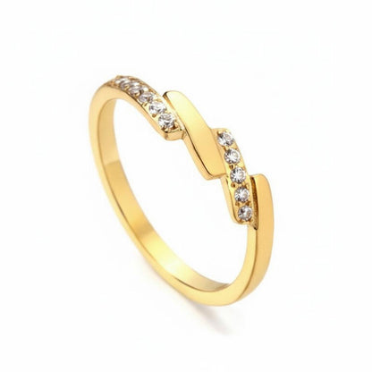 Gold Lightening Ring