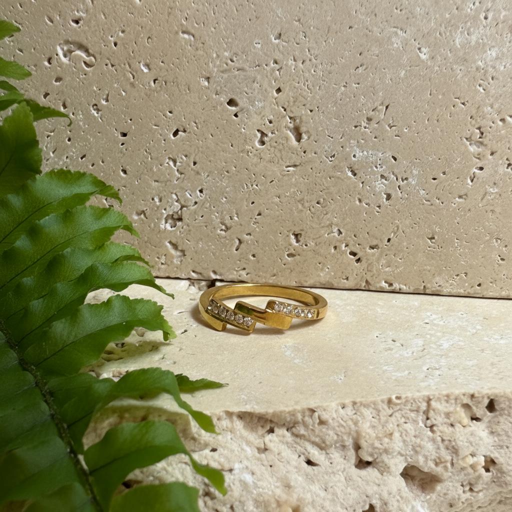 Gold Lightening Ring