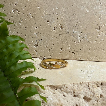 Gold Lightening Ring