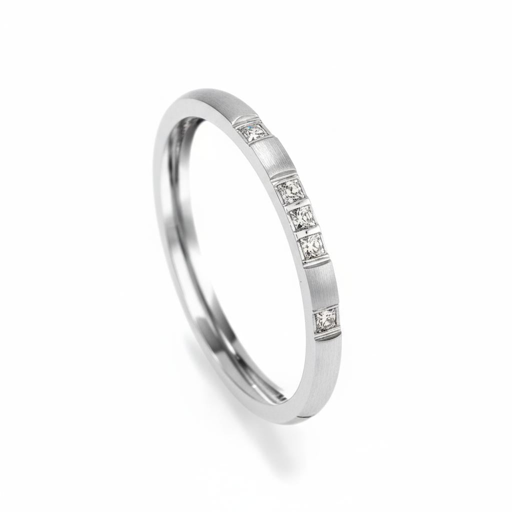 Trendy Small CZ Ring