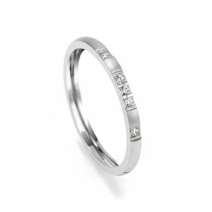 Trendy Small CZ Ring