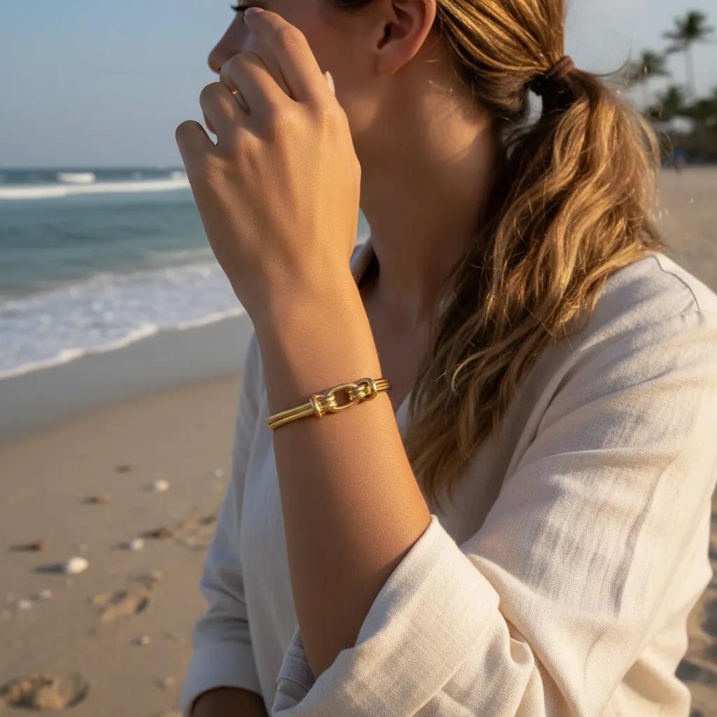 Double Knot Cuff Bracelet