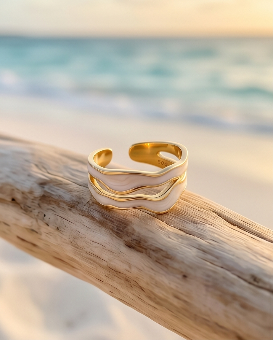 Double Wave Ring