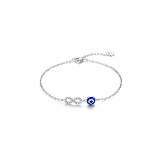 Blue Infinity Evil Eye Protective Bracelet