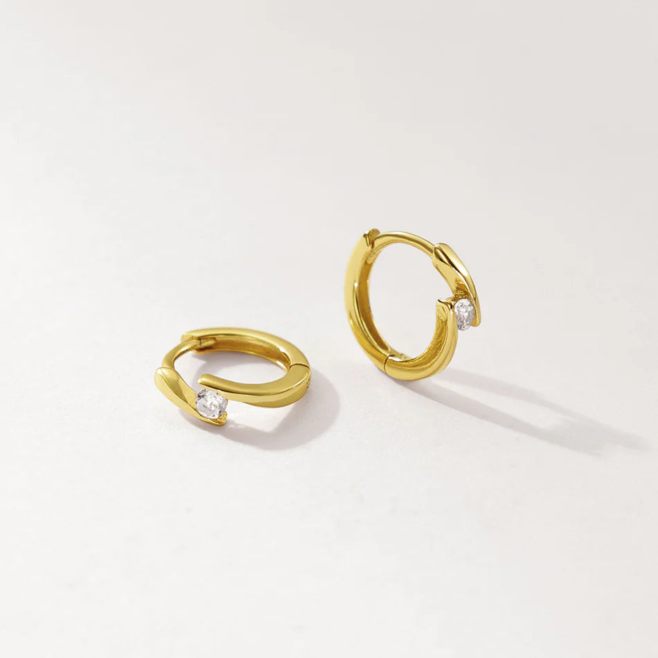 Lightening Statement Hoop Earrings