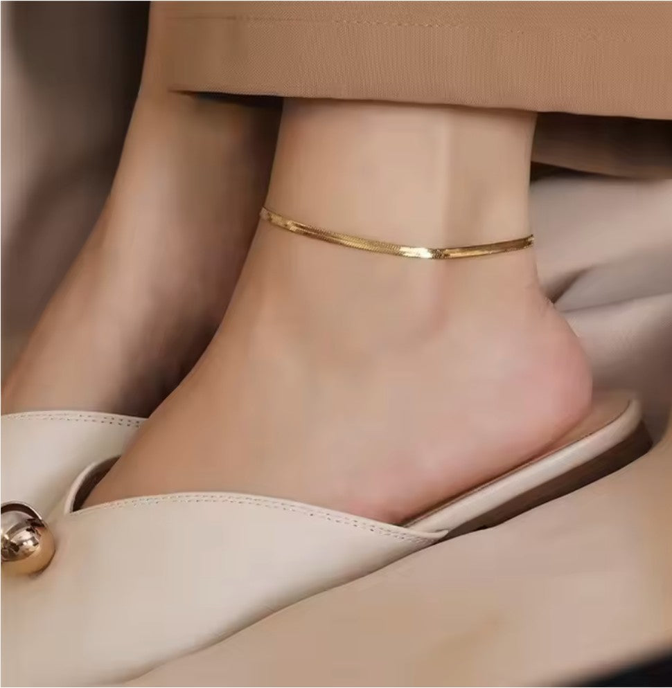 Flat Snake Anklet