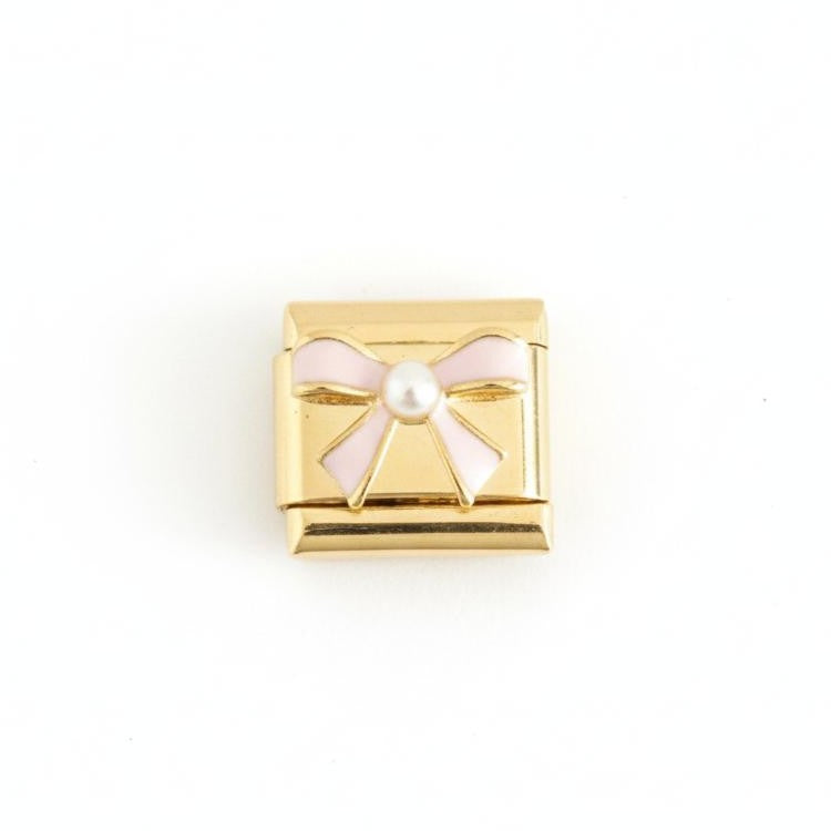 Gold Pink Bow