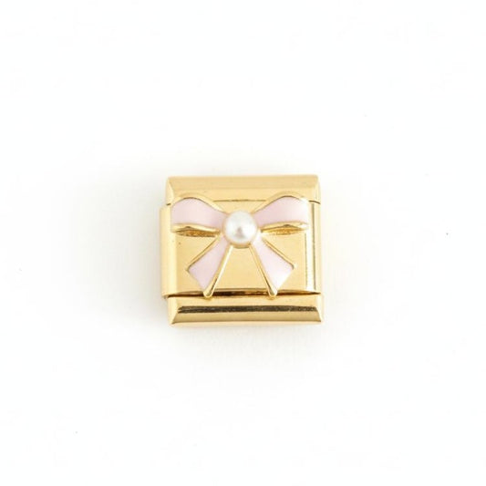 Gold Pink Bow
