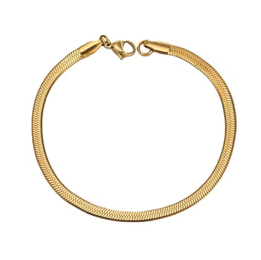 Herringbone Flat Snake Bracelet