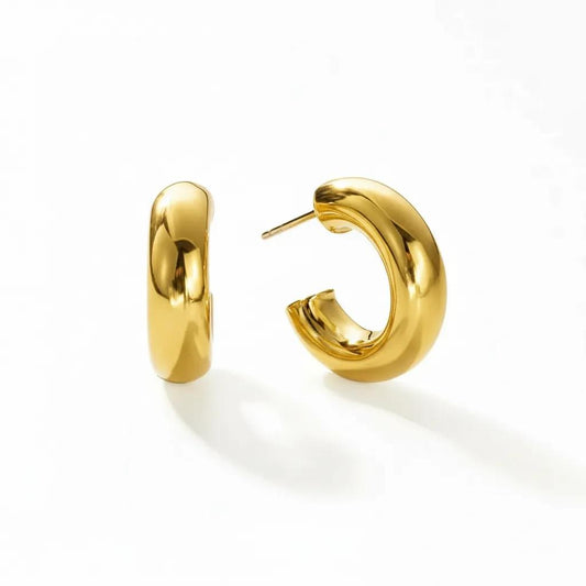 High Polish Hoop Earrings