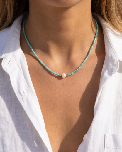 Waverly Teal Necklace