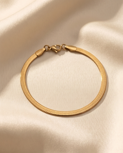 Herringbone Flat Snake Bracelet