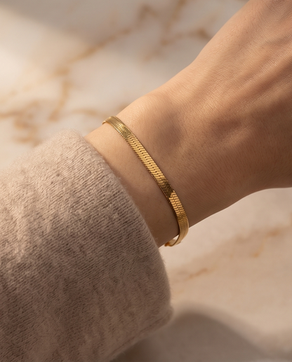 Herringbone Flat Snake Bracelet