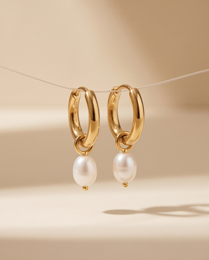 Pearla Hoop Earrings
