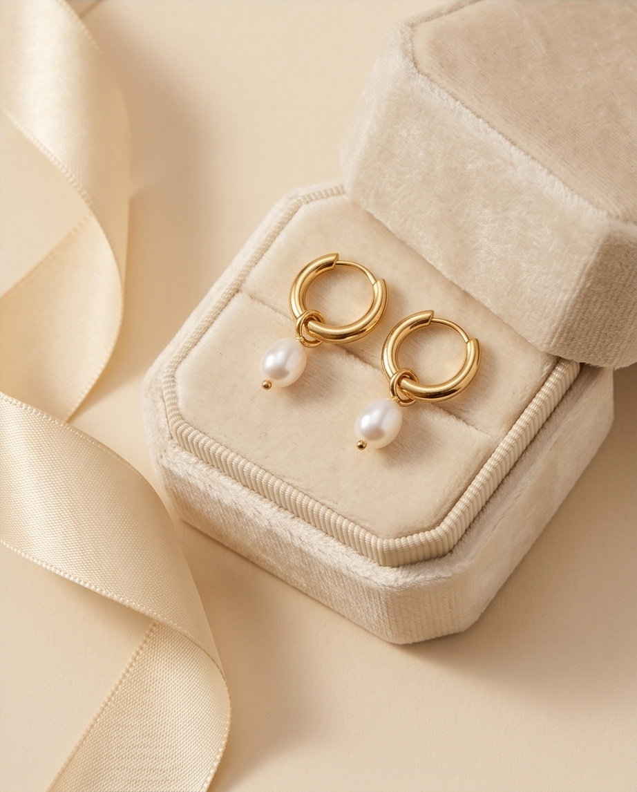 Pearla Hoop Earrings