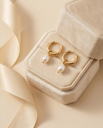 Pearla Hoop Earrings