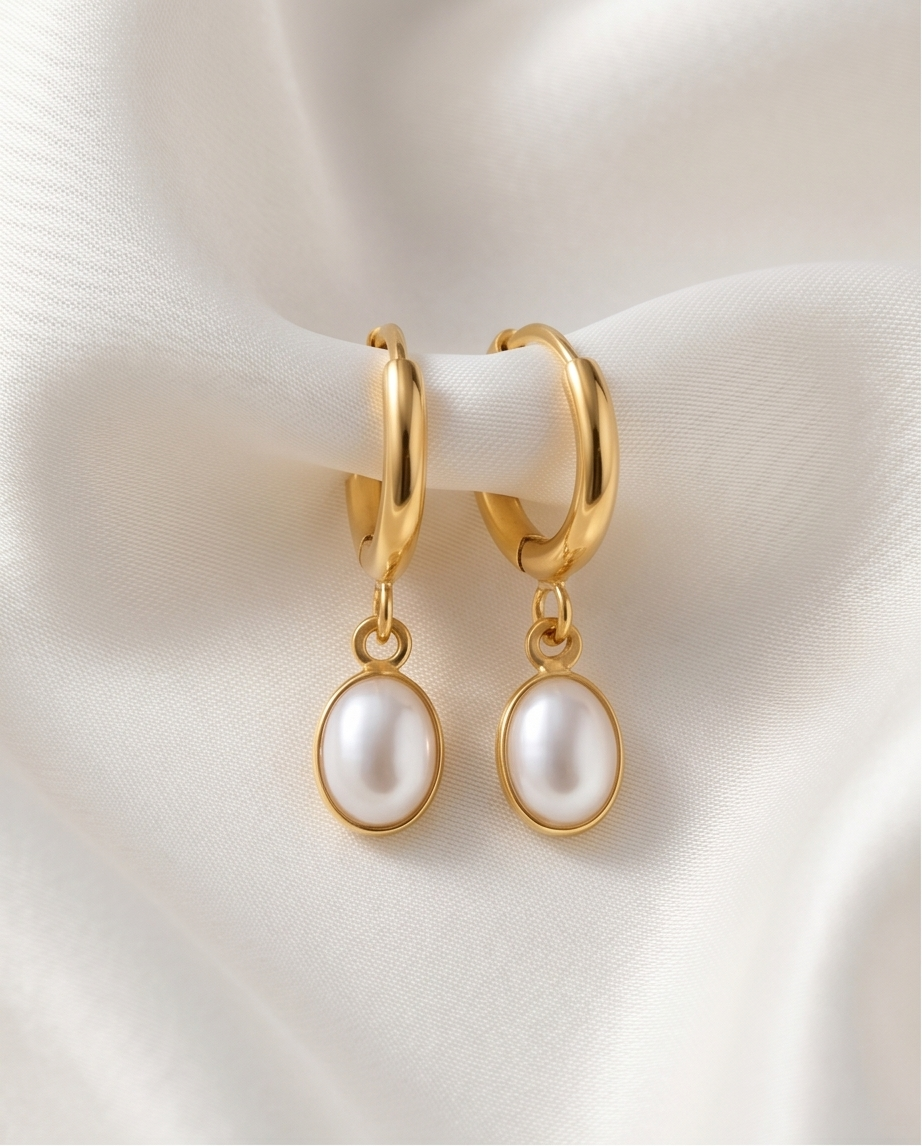 Sunkissed Pearl Earrings