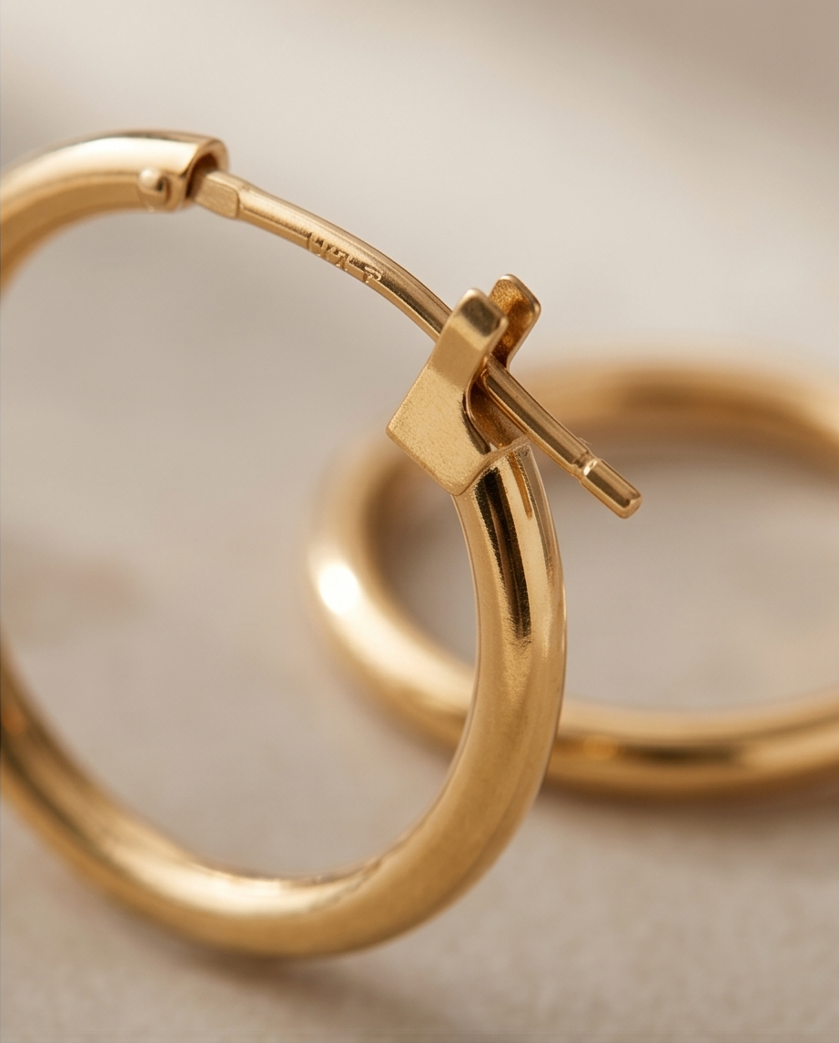 Nereus 15mm Hoop Earrings