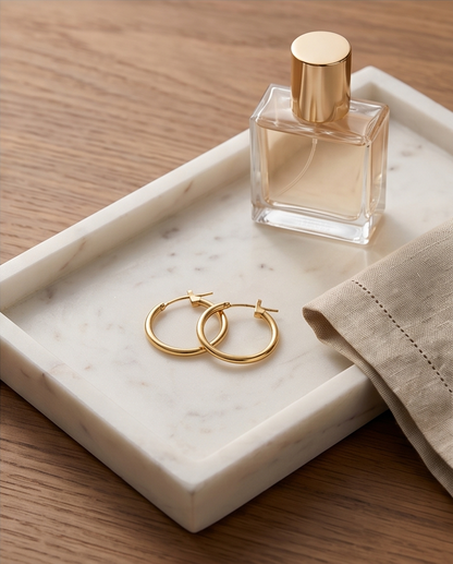 Nereus 15mm Hoop Earrings