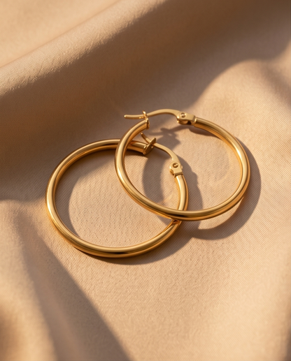 Nereus 35mm Hoop Earrings