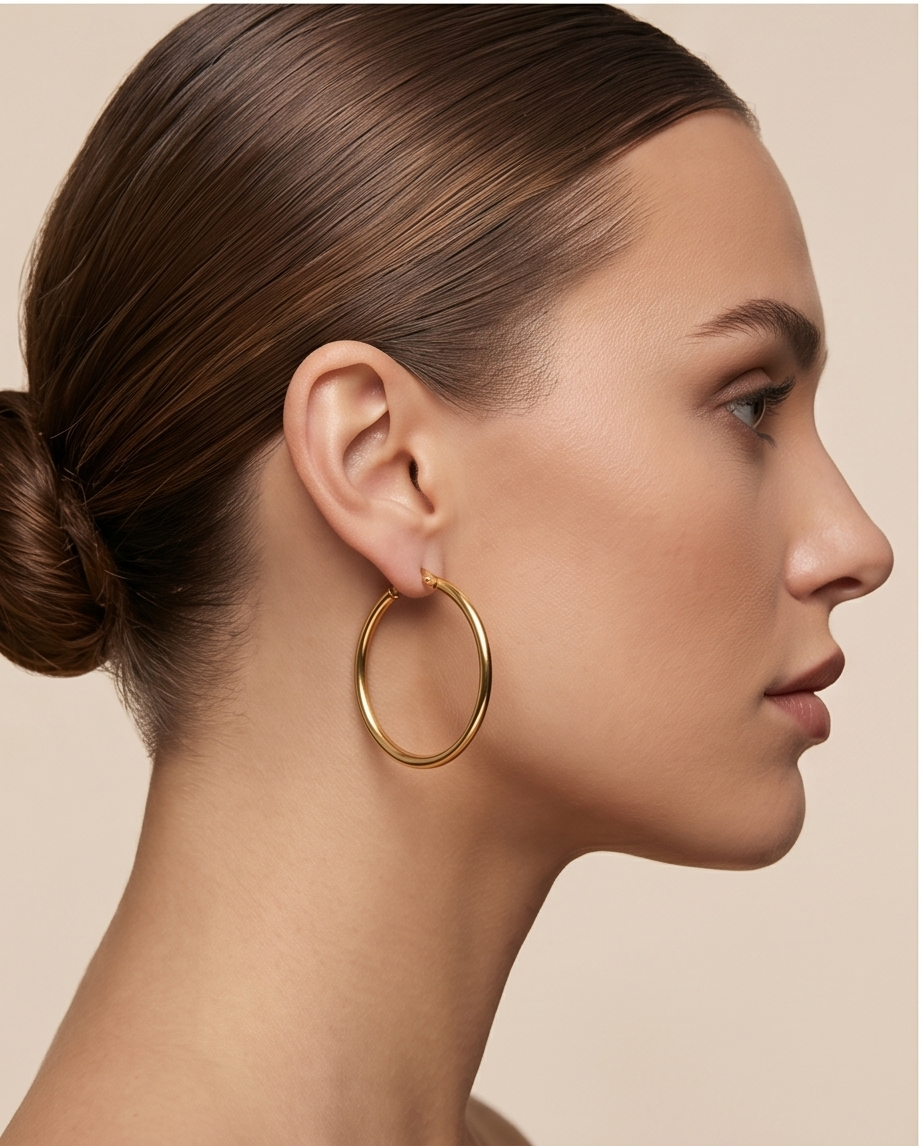 Nereus 45mm Hoop Earrings