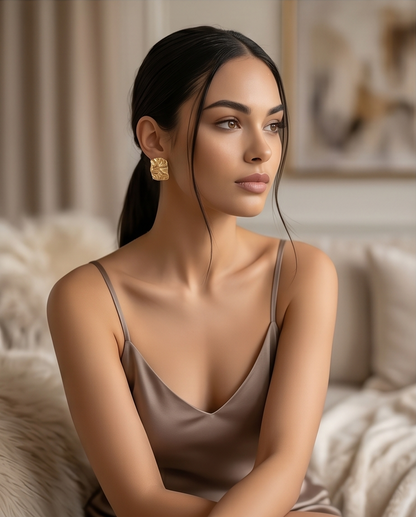 Kendra Stud Gold Earrings