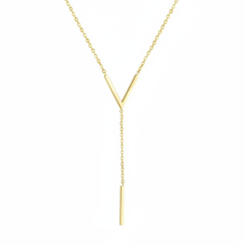 V Link Cuboid Chain Necklace