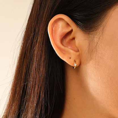 Lightening Statement Hoop Earrings