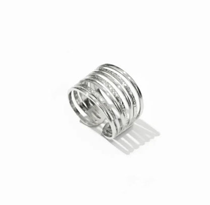 Multi Layer Band Gold Ring