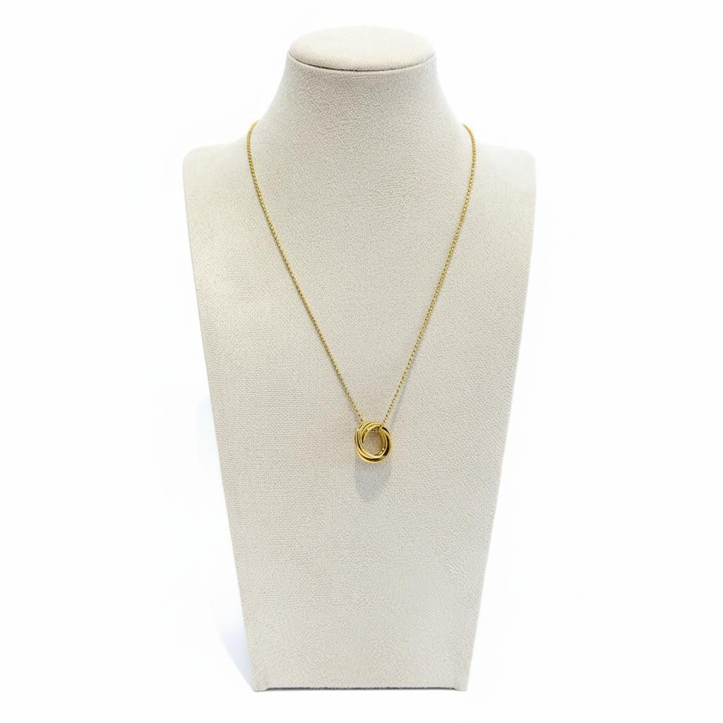 Multiple Rings Pendant Necklace